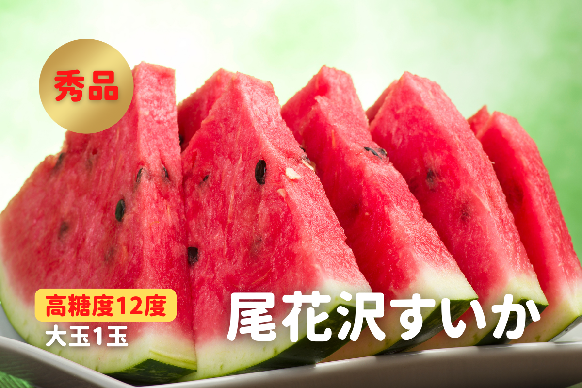 【秀品】尾花沢すいか 大玉・1玉